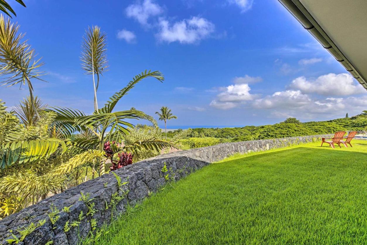 Sweeping Ocean Views Ideal Location Gated Villa Kailua-Kona Exteriör bild